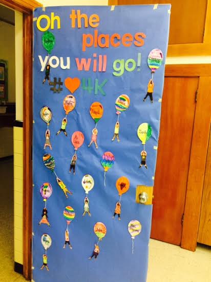 Oh the places you'll go! - Our new door just in time for Kindergarten ...